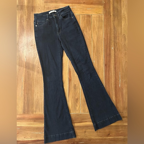 KanCan Denim - Kancan Dark Blue Flared Women Jeans 26